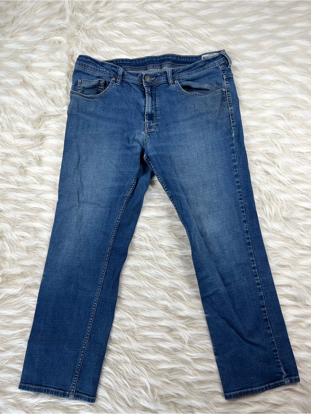 Buffalo Jack Jeans Men's 38x28 Mid Rise Slim Fit Medium Wash
